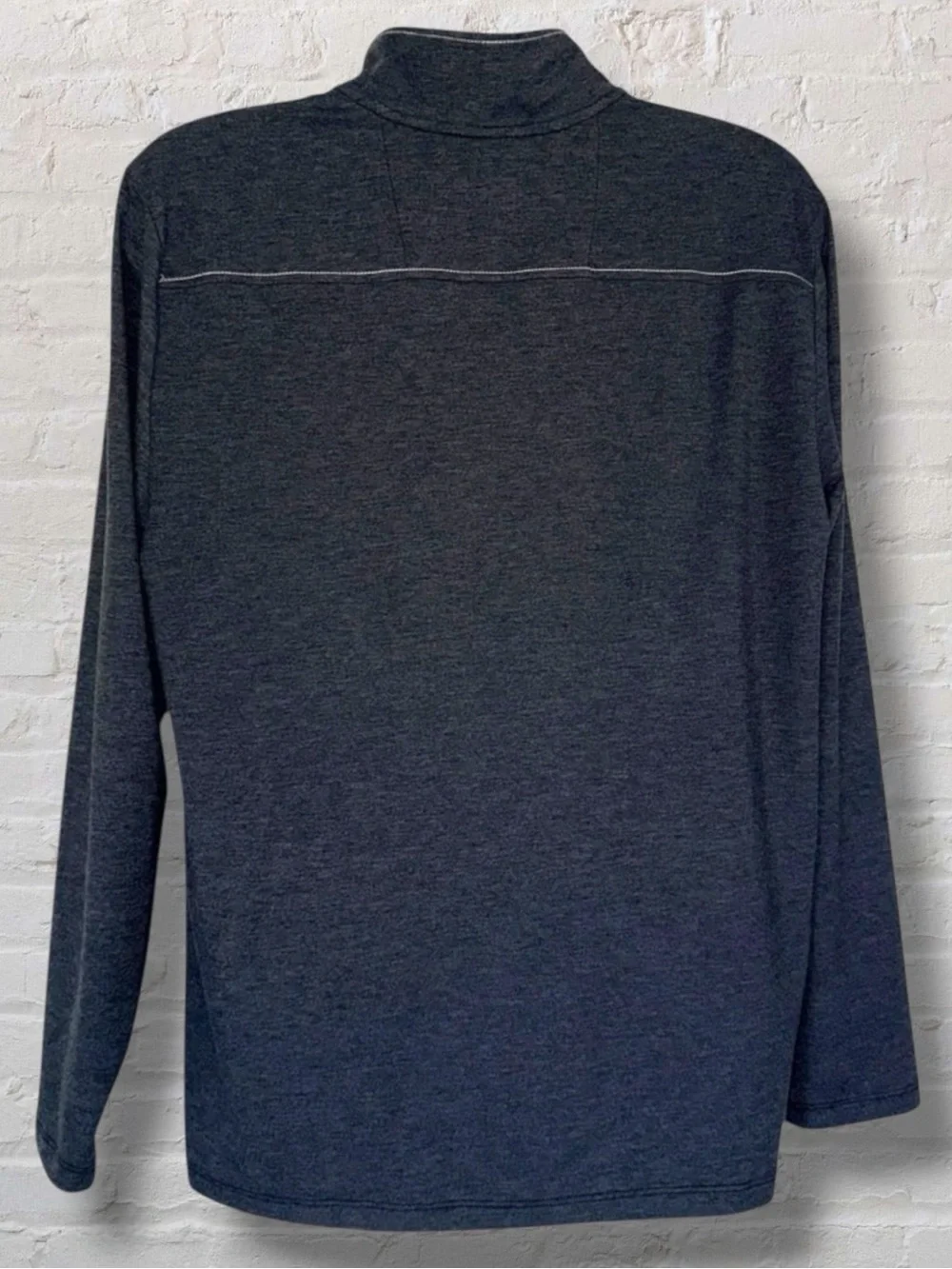 Tommy Bahama Quarter Zip Pullover Men’s Large – Charcoal Gray Marlin Logo